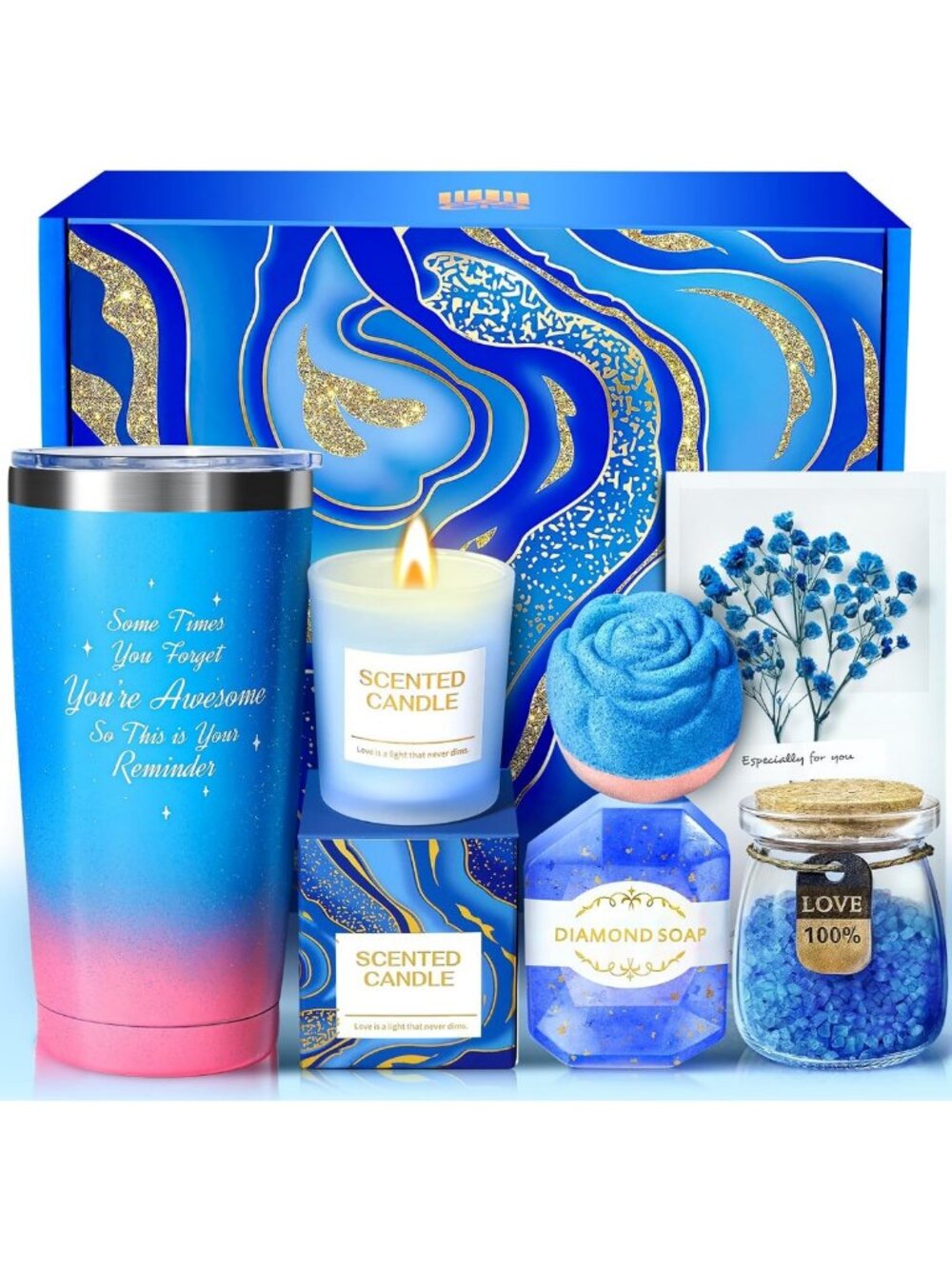 Luxury Spa Gift Basket for Women - Relaxing Self-Care Package for Birthdays